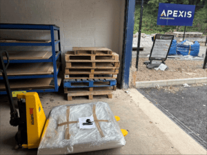 Delivery of parts to a manufacturer