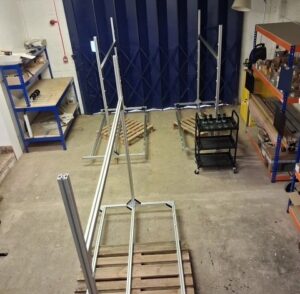 Bespoke machinery in workshop